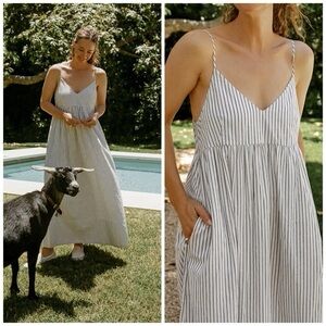 Jenni Kayne Cove Dress Navy stripe S